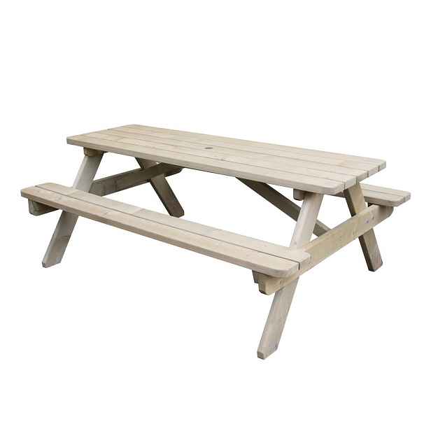 Béžový zahradní jídelní set ze smrkového dřeva pro 4 osoby/pro 6 osob – Esschert Design