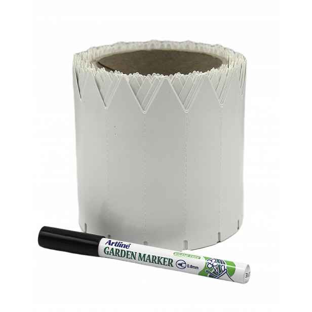 Marker zásuvné etikety/šipky 105 mm x 23,5 mm Bílé 2500 ks