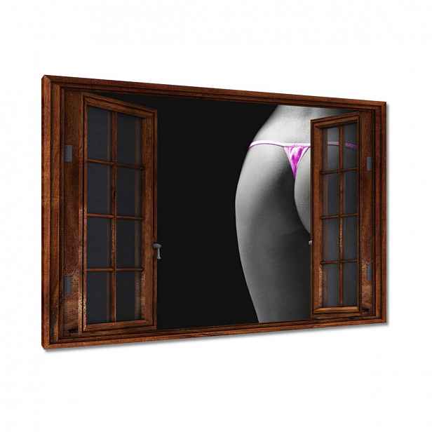 Obrazy 90x60 Růžové tanga