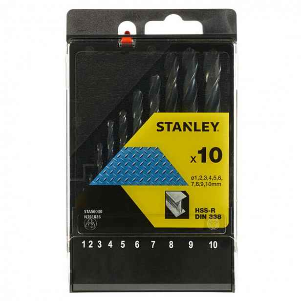 Stanley - 10dílná sada vrtáků do kovu STA56030-QZ