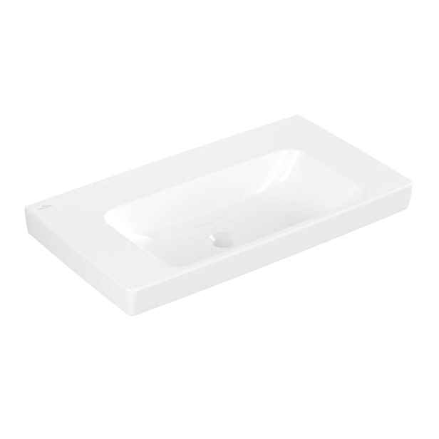 Villeroy & Boch Architectura - Umyvadlo 80x45 cm, bez přepadu, bez otvoru pro baterii, alpská bílá 4A878301