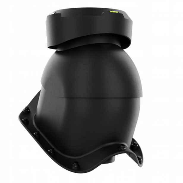 Krbový kanalizační ventilátor fi110 pro vlnitou desku Černý 9005