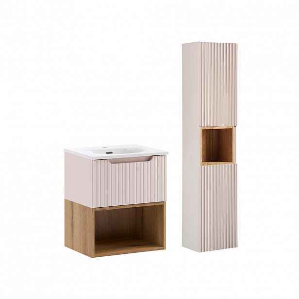 Petits-meubles KOUPELNOVÝ NÁBYTEK 51cm Riva 2er-Set Kašmír