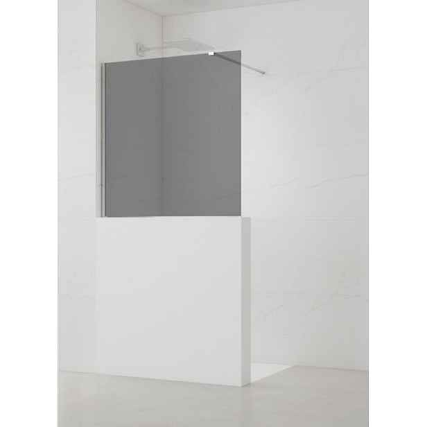 Sprchová zástěna SAT Walk-in 90x100 cm na sníženou příčku SATWIS90KS