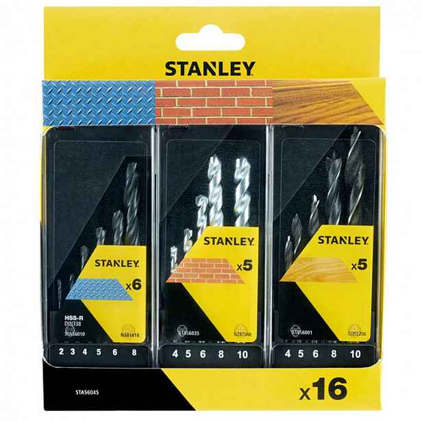 Stanley - 16dílná sada vrtáků STA56045-QZ