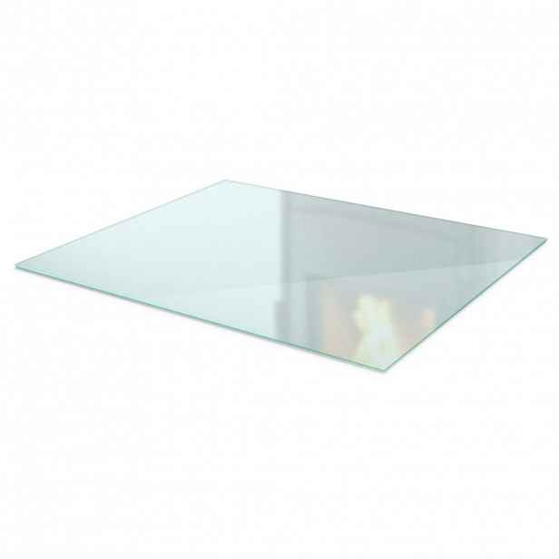 TULUP SKLENĚNÁ PODLOŽKA pod kamna 80x60 cm – mléčné sklo