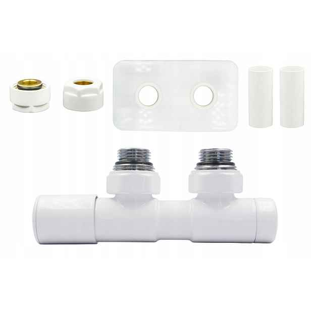Ventil reg 50 mm Twins bílý levý Cu AiO r.pros