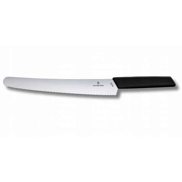 Victorinox nůž na pečivo a koláče 6.9073.26WB Swiss Modern černý (26 cm)