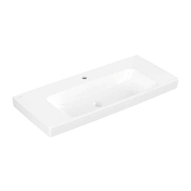 Villeroy & Boch Architectura - Umyvadlo 100x45 cm, bez přepadu, s otvorem pro baterii, alpská bílá 4A87A201