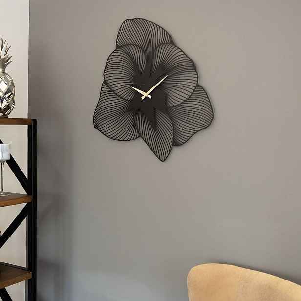 Wallity Nástěnné kovové hodiny Azalea APS039 49 černé