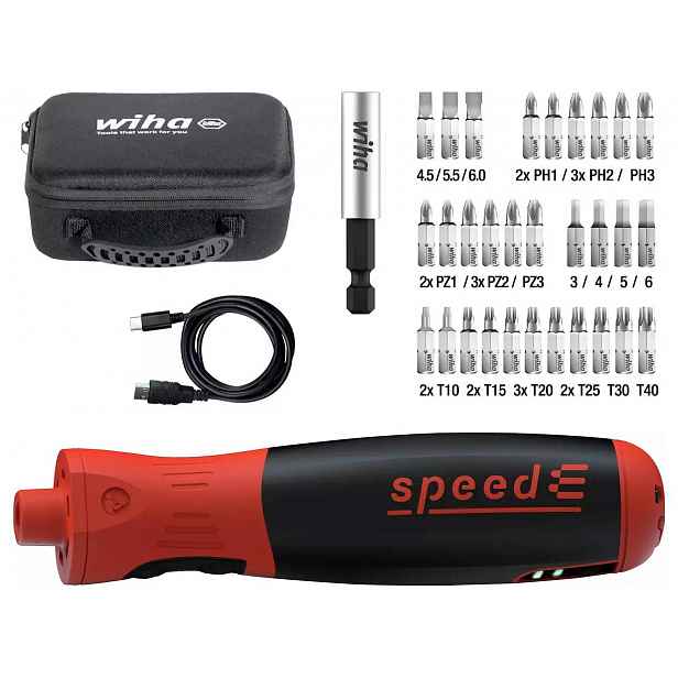 Wiha 45791 elektrický šroubovák 1/4" speed PocketDrive 31 bitů 45791