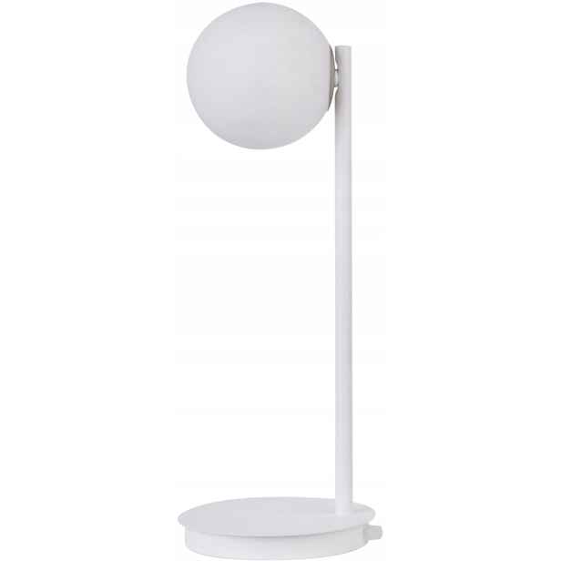 Sigma Lighting Gama Stolní lampa noční bílá skleněná koule G9 12W