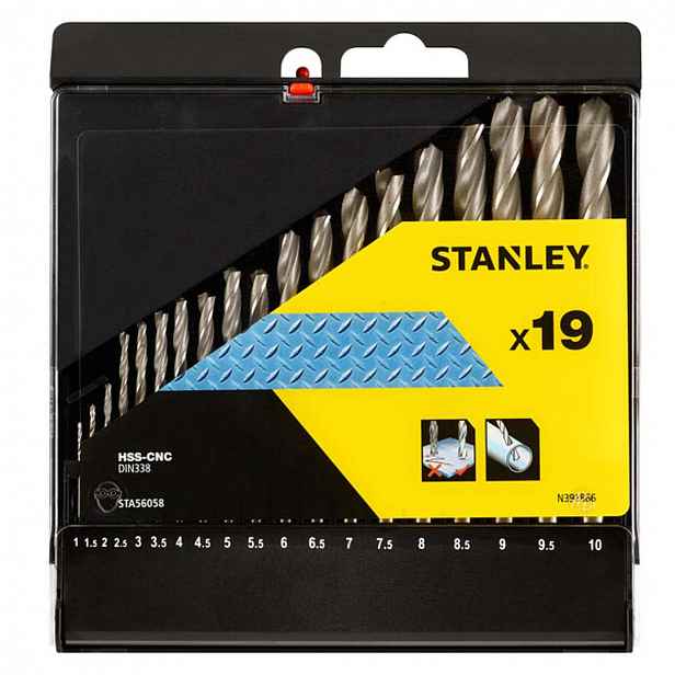 Stanley - 19dílná sada vrtáků do kovu STA56058-QZ