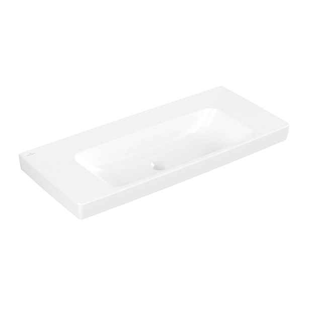 Villeroy & Boch Architectura - Umyvadlo 100x45 cm, bez přepadu, bez otvoru pro baterii, alpská bílá 4A87A301