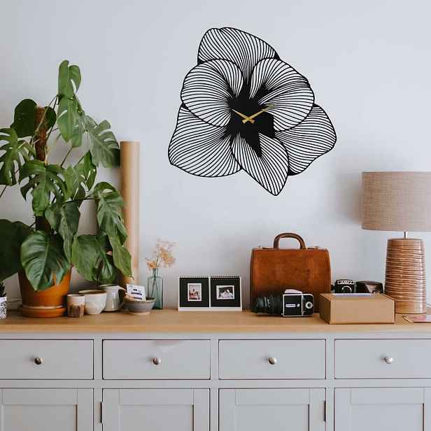 Wallity Nástěnné kovové hodiny Azalea APS039 70 černé