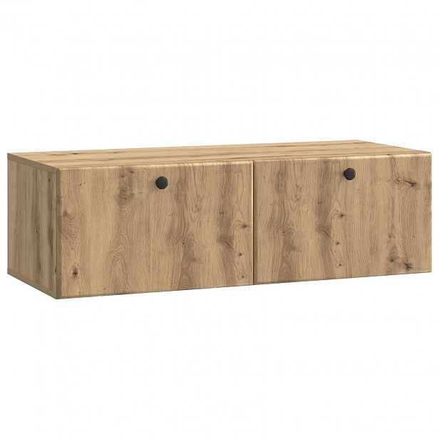 vidaXL Nástěnná TV skříň 98 x 41 x 30 cm Dub artisan Kompozitní dřevo