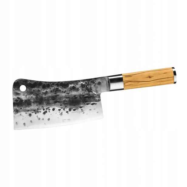 Forged Olive Široký asijský sekáček z japonské oceli 440C, délka čepele