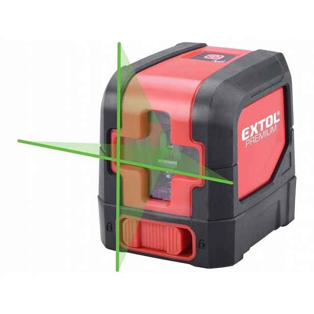 Laser zelený liniový 1H1V křížový samonivelační 8823306