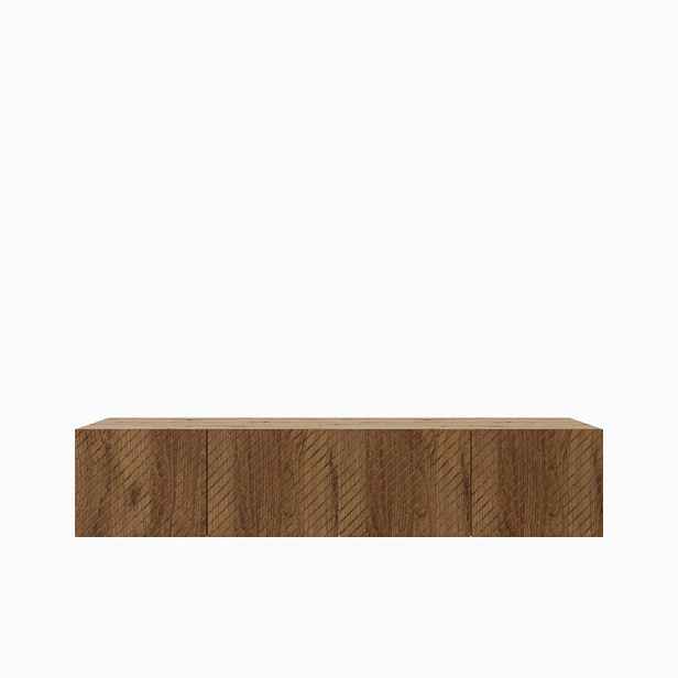 MASSENO ZÁVĚSNÝ TV STOLEK CAVA, 200/41/40 cm, dub Artisan /, dekor dub