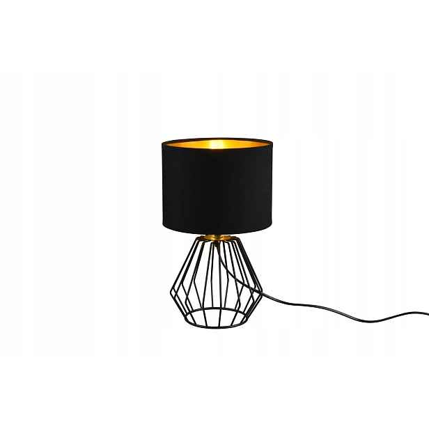 noční stolní lampa s diamantovou konstrukcí, černá Rl