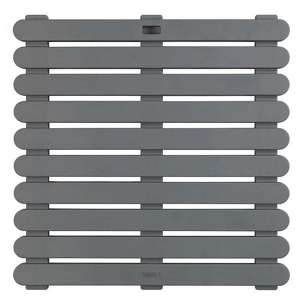 Tmavě šedá předložka vhodná i do exteriéru Wenko Outdoor Grey, 55 x 55 cm