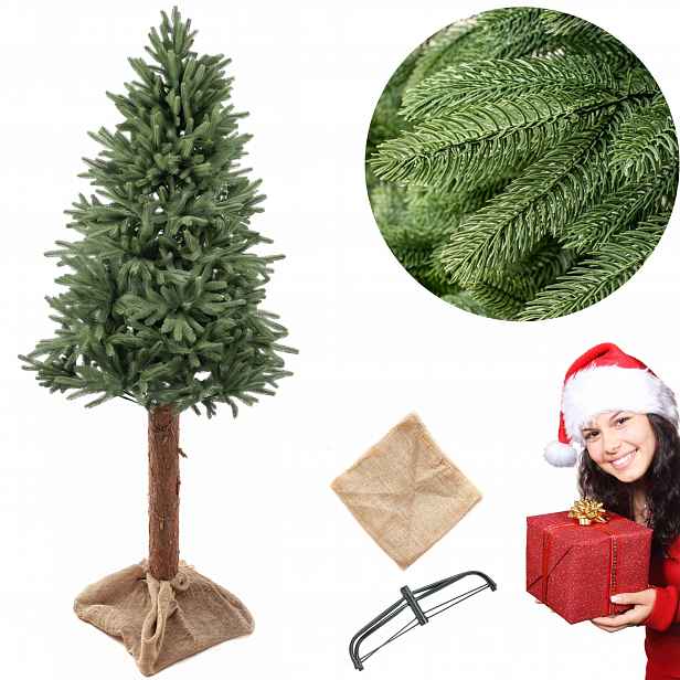 Umělý Vánoční Stromek Na Kmeni 180 cm Full Pe 01 100% Světle Zelený Silikonový