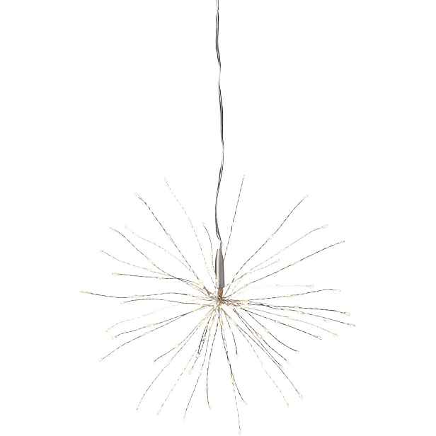 Závěsná světelná LED dekorace výška 26 cm Star Trading Firework - stříbrná