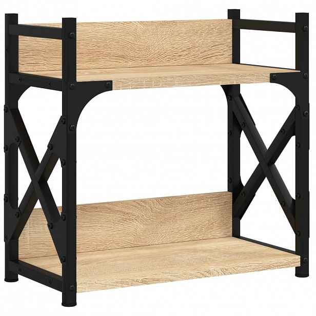vidaXL Stojan na tiskárnu 2patrový dub sonoma 40 x 20 x 40 cm kompozit