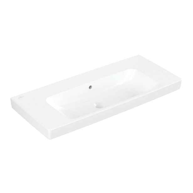 Villeroy & Boch Architectura - Umyvadlo 100x45 cm, s přepadem, bez otvoru pro baterii, alpská bílá 4A87A601