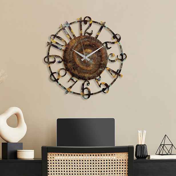 Wallity Nástěnné kovové hodiny Clock 15 - 1 vícebarevné