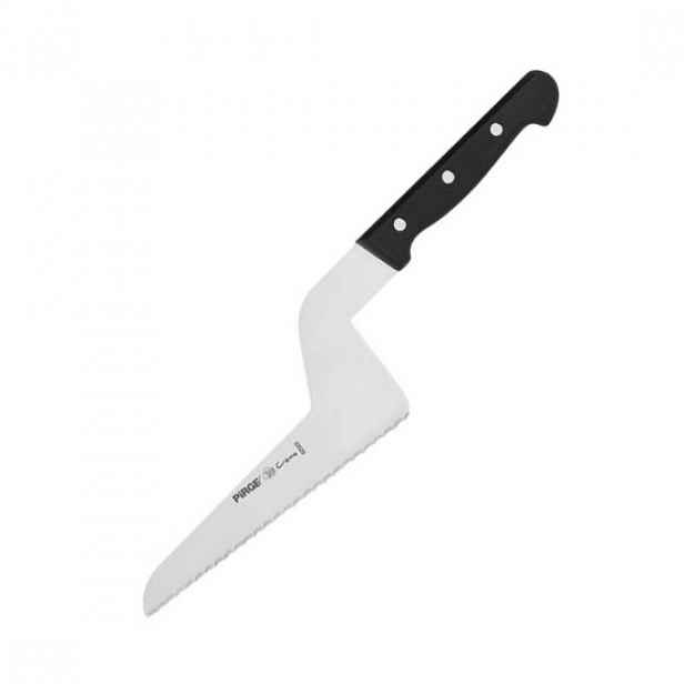 Cukrářský nůž, vroubkovaná čepel, 22 cm, "Creme", Černá - Pirge