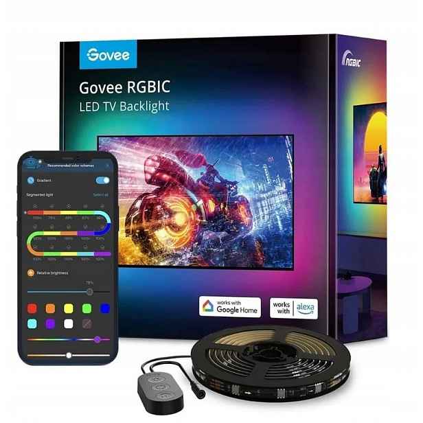 Rgbic Podsvícení Televizoru Sada Govee 55-65'' Herní Led Páska