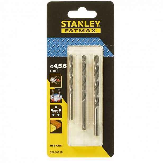 Stanley - 3dílná sada vrtáků do kovu STA56118-XJ