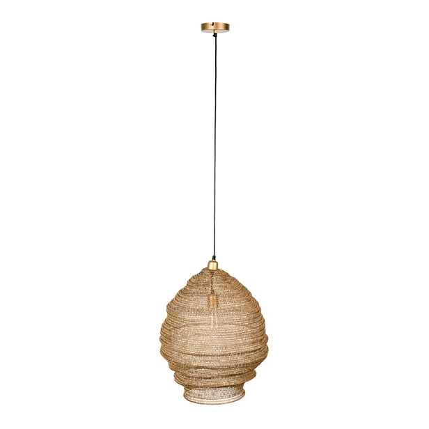 Závěsné svítidlo ve zlaté barvě White Label Lena, ø 48 cm