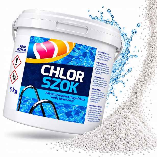 Chlorový Granulát 5 Kg Pro Bazénovou Vodu Na Bakterie A Nečistoty