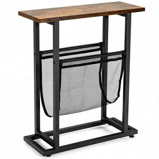 COSTWAY POMŮCŮVÝ STOLEK 55 cm černý