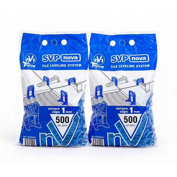 Klipsy 1 mm pro vyrovnávání dlaždic 1000 ks SVP-Nova