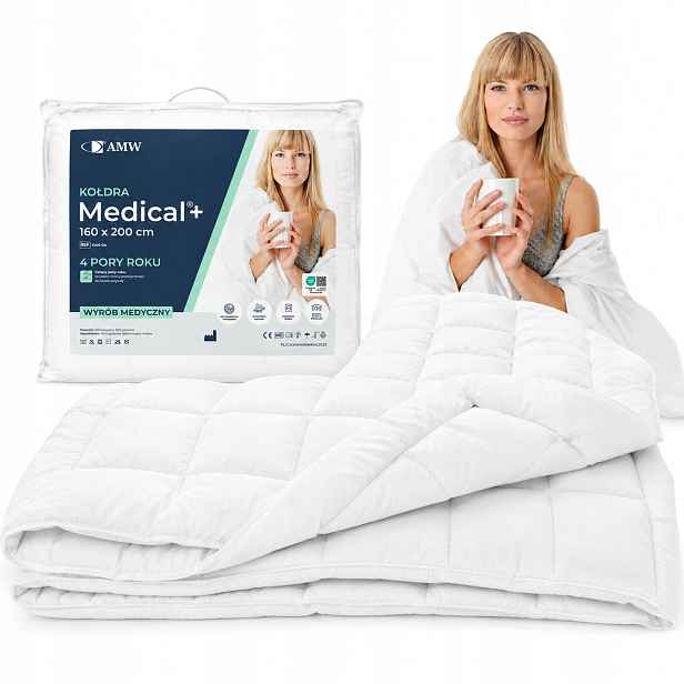 Přikrývka Medical Celoroční 160x200 Letní Zimní 4 Roční Období Antialergická