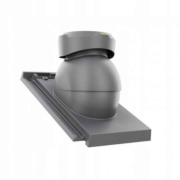 Krbový kanalizační ventilátor fi110 Creaton Domino Šedý/břidlicový