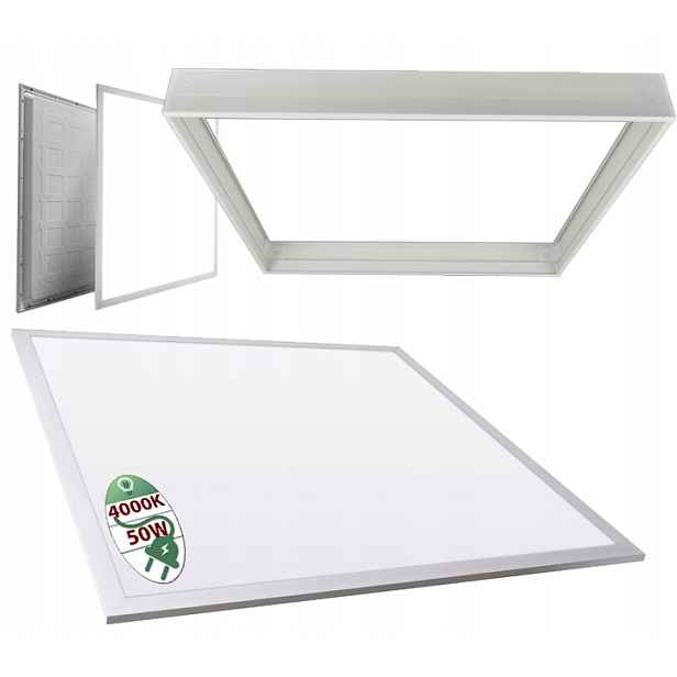 Nástěnný Led panel 50W 60x60 Kaseton Stropní Svítidlo Stropní Svítidlo Neutrální Pvc