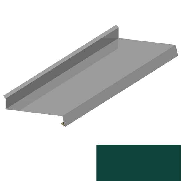 Oplechování římsy RS250S SP 25 RAL 6005 zelená