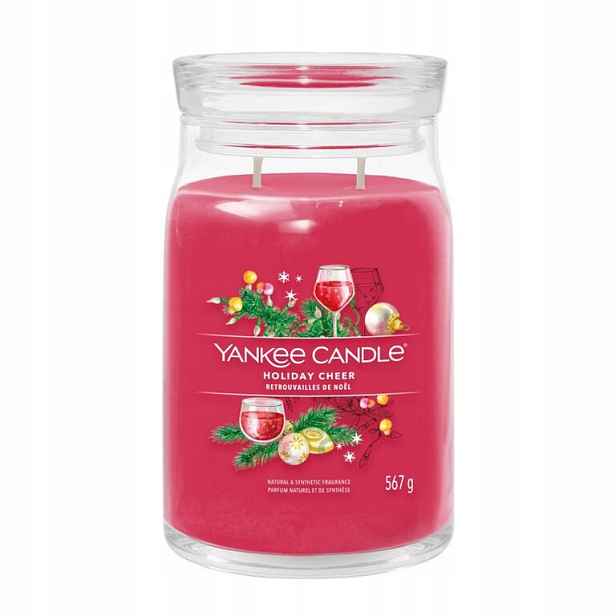 Holiday Cheer – Yankee Candle Signature – velká svíčka se dvěma knoty