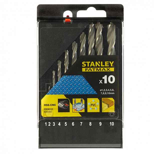 Stanley - 10dílná sada vrtáků do kovu STA56123-XJ
