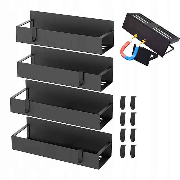 Magnetická Police Na Ledničku Pračka Do Koupelny Organizér Koření POLICEx4