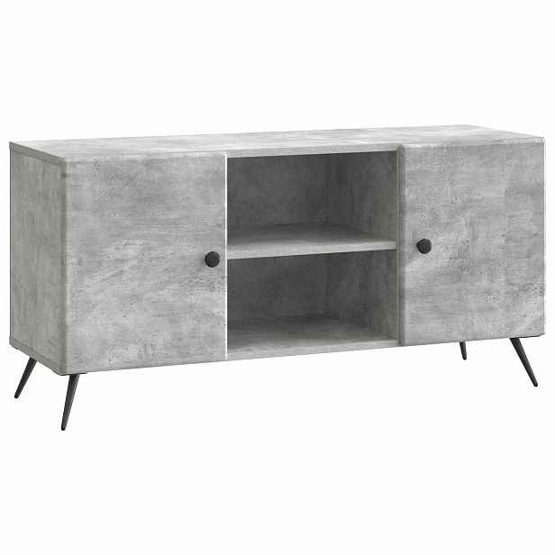 vidaXL Televizní skříň 102 x 34,5 x 50 cm Betonově šedá