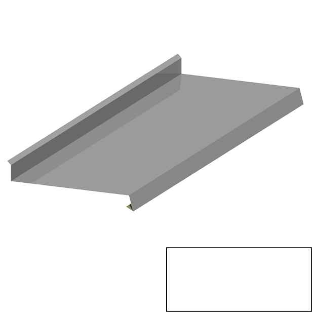 Oplechování římsy RS312S SP 25 RAL 9010 bílá