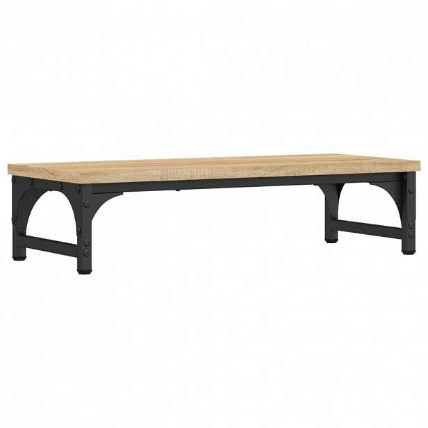 vidaXL Stojan na monitor dub sonoma 55 x 23 x 14 cm kompozitní dřevo