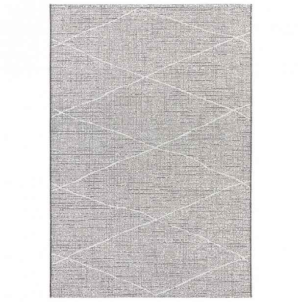Antracitově béžový koberec vhodný do exteriéru Elle Decor Curious Blois, 77 x 150 cm