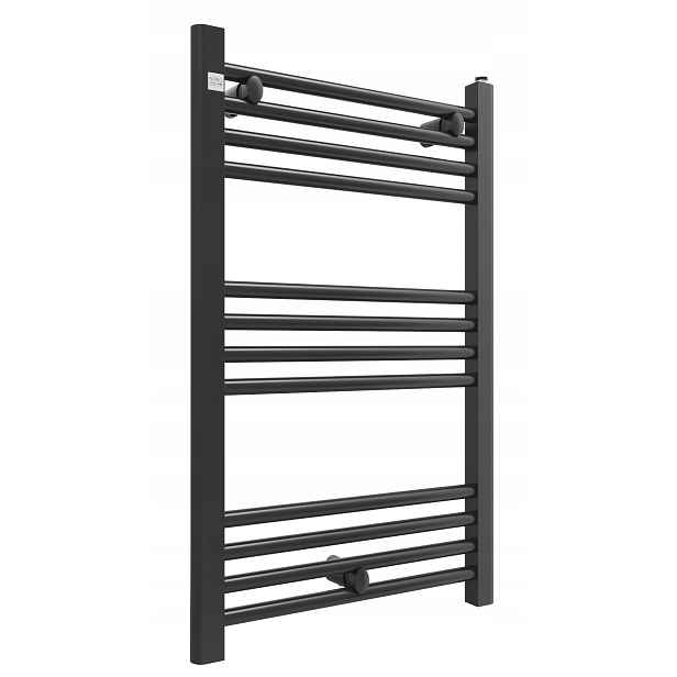 Koupelnový Radiátor Černý 50/80 cm Žebříkový Radiátor Moderní Puerto