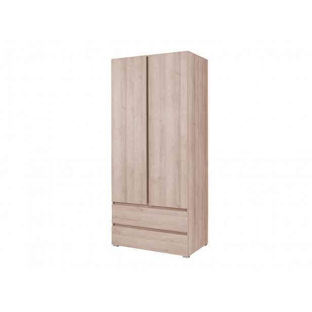Šatní skříň se šuplíky 92 cm LIONU - dub sonoma